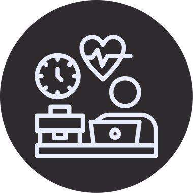 haplı kalp, vektör simgesi tasarımı, düzenlenebilir felç