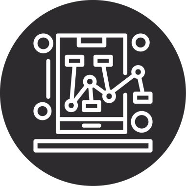 seo modern simgesinin vektör illüstrasyonu