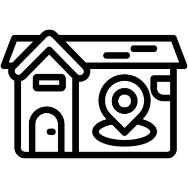 Ev simgesi vektör illüstrasyonu