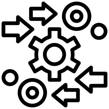 Ayarlar. Web simgesi basit illüstrasyon