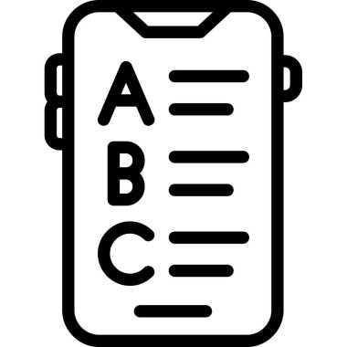 Deneme. Web simgesi basit illüstrasyon