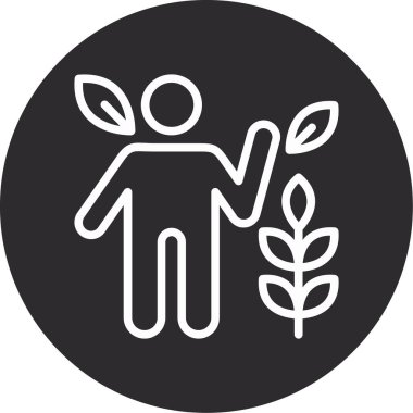 İnsanlar. Web simgesi basit illüstrasyon