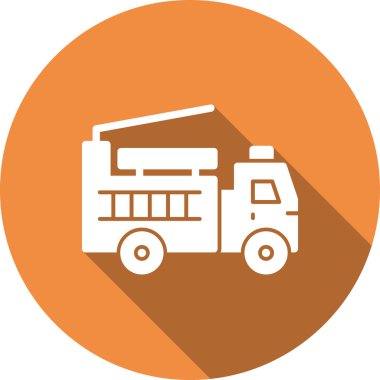 Kamyon simgesinin vektör illüstrasyonu