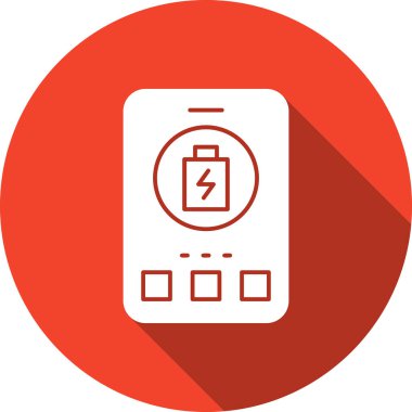 pil şarj simgesi arka planda izole edildi.