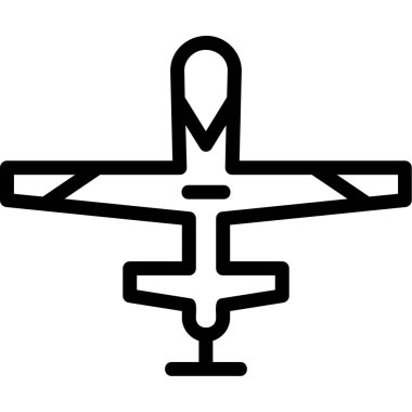 Uçak simge vektör çizim