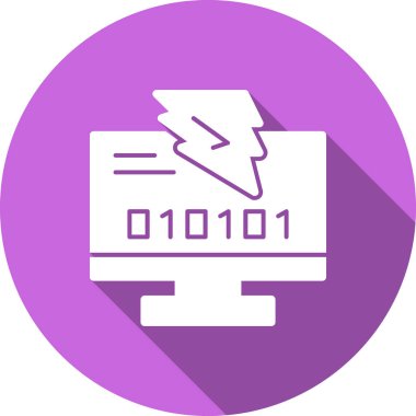 Bilgisayar. vektör simgesi basit resimleme