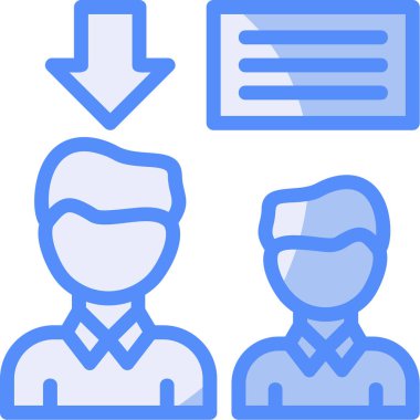 iş arama çalışanı simgesi