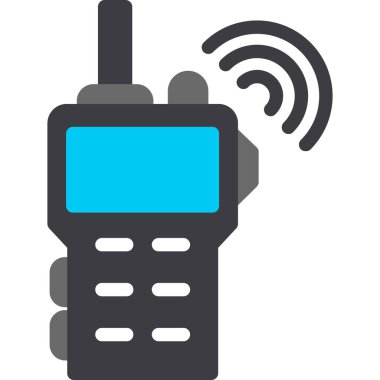 anten radyo ikonu. İnternet için radyo anten vektör simgelerinin düz çizimi