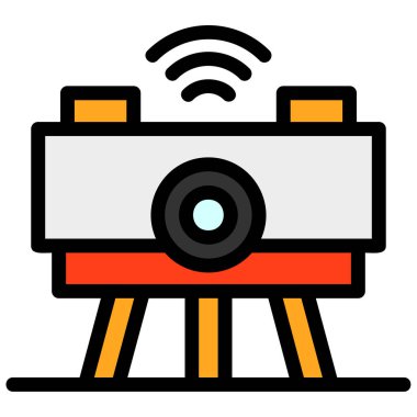 kamera simgesi vektör illüstrasyonu