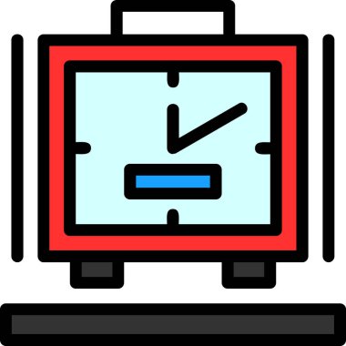 Saat simgesi, vektör illüstrasyonu