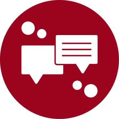 Sohbet simgesi vektör illüstrasyonu