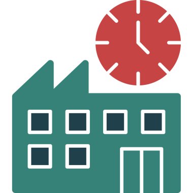 Saat. Web simgesi basit tasarım