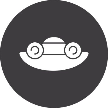 UFO simgesinin vektör illüstrasyonu