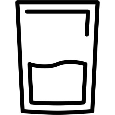 Kahve fincanı ana hatlı içecek ikonu