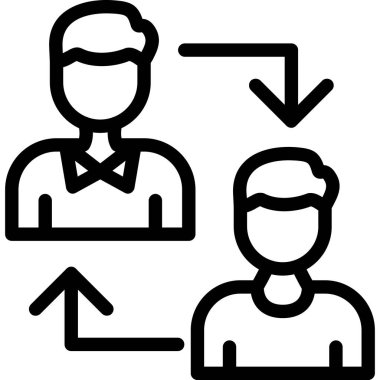 iş insanları vektör simgesi