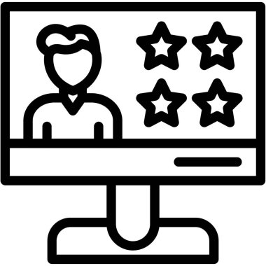 Müşteri hizmeti simgesi, vektör illüstrasyonu