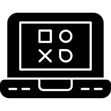 Video oyunu simgesi, vektör illüstrasyonu