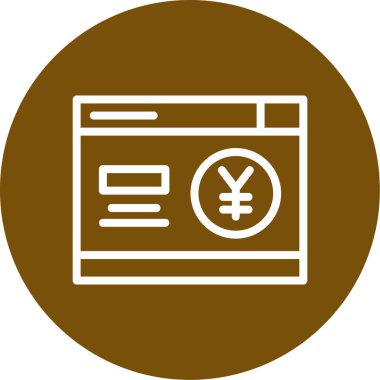 yen simge vektör illüstrasyonu