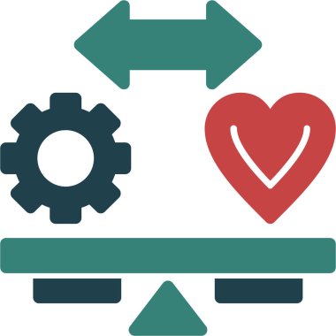 Kalp. Web simgesi basit tasarım