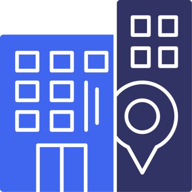 konum. Web simgesi basit illüstrasyon