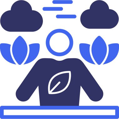 Bulut. Web simgesi basit illüstrasyon