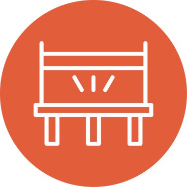 Sandalye. Web simgesi vektör illüstrasyonu