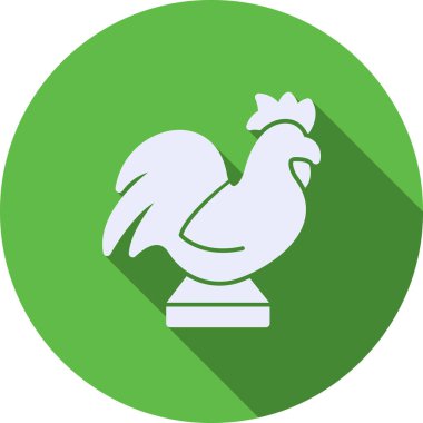 horoz tavuk vektör simgesi