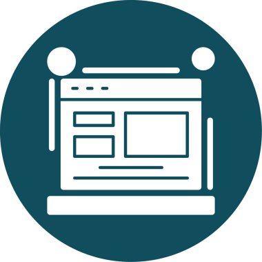 seo modern simgesinin vektör illüstrasyonu