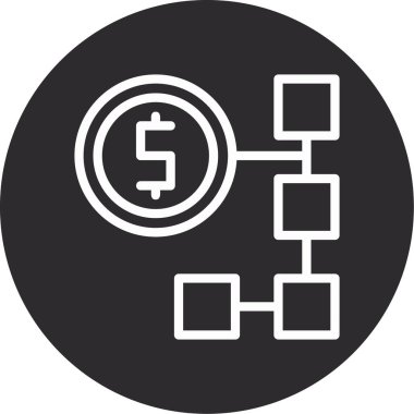 Dolar vektör simgesi modern simgesi