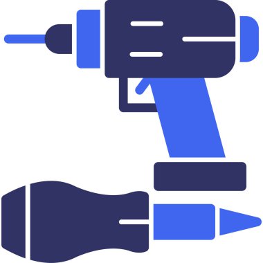 Tornavida. Web simgesi basit illüstrasyon