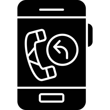 Telefon simgesi vektör illüstrasyonu