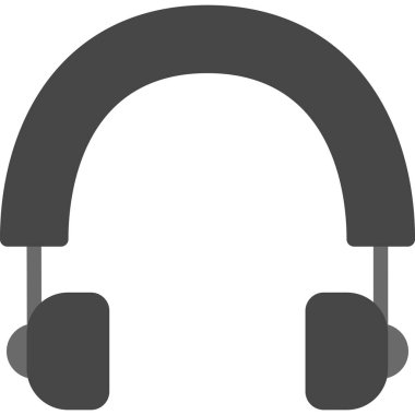 kulaklık simgesi vektör illüstrasyonu