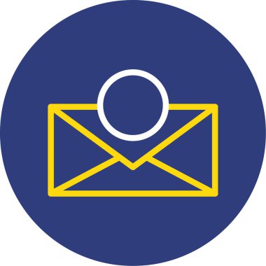 Zarf. Web simgesi basit illüstrasyon