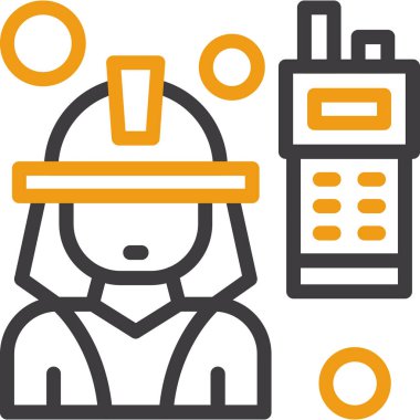 Robot simgesi. Vektör çizim