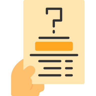 Belge. Web simgesi basit illüstrasyon