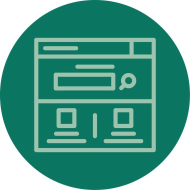 seo modern simgesinin vektör illüstrasyonu