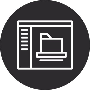 Belge simgesinin vektör illüstrasyonu