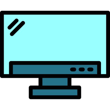 masaüstü izleyici simgesi vektör çizimi