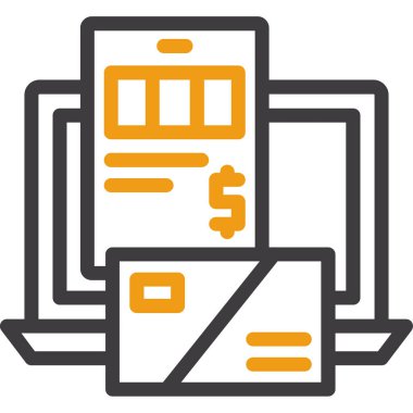 para nakit finans simgesi ana hatları biçiminde