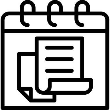 belge dosya simgesi vektör illüstrasyonu