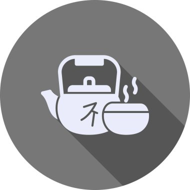 Çin çaydanlığı. Basit resimleme