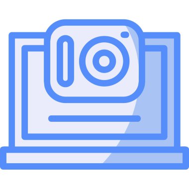 Kamera. Web simgesi basit illüstrasyon