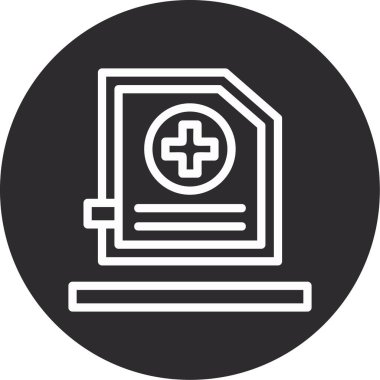 tıbbi simge, illüstrasyon, beyaz arkaplan üzerindeki vektör