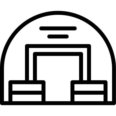 Bina. Web simgesi basit tasarım