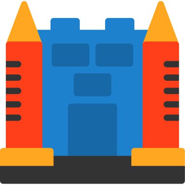 Bina inşaat simgesi düz biçimli