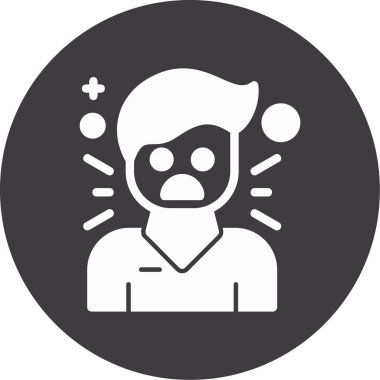 Modern b 'nin vektör illüstrasyonu beynin ikonundan yoksun