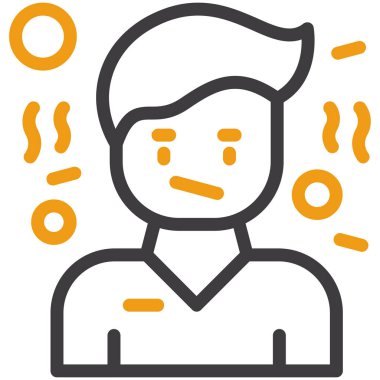 avatar yüz simgesi, vektör illüstrasyonu