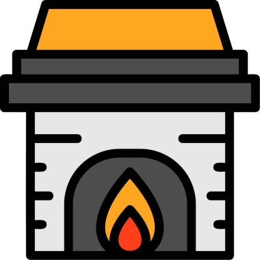 Ateş Ateş Ateş simgesi ile doldurulmuş - özet biçimi