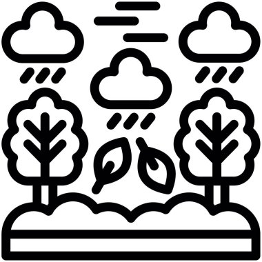 bulut yağmuru simgesi özet biçiminde