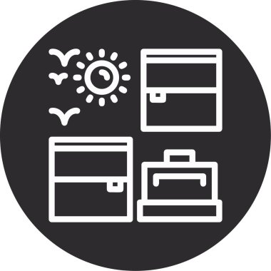 iş ve finans simgesi seti